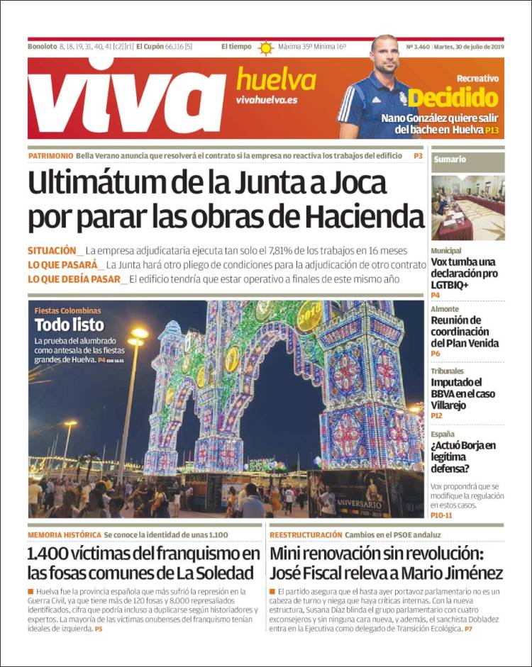 Portada de Viva Huelva (Spain)
