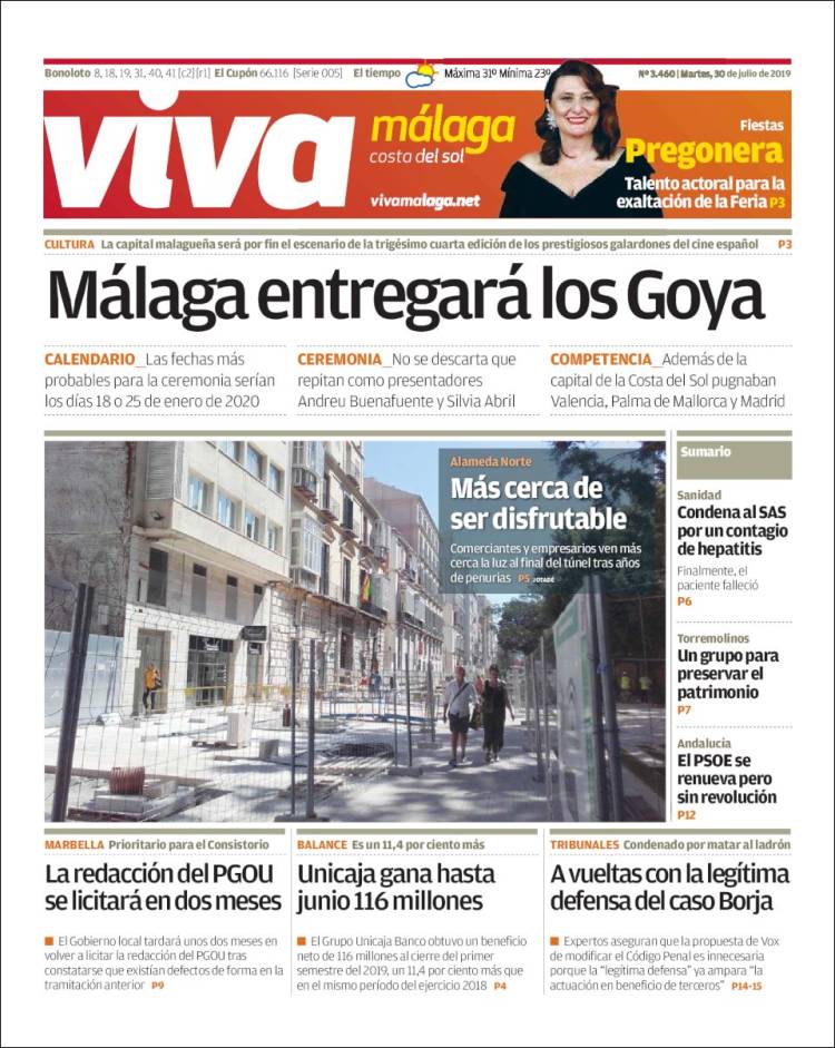 Portada de Viva Málaga (Spain)