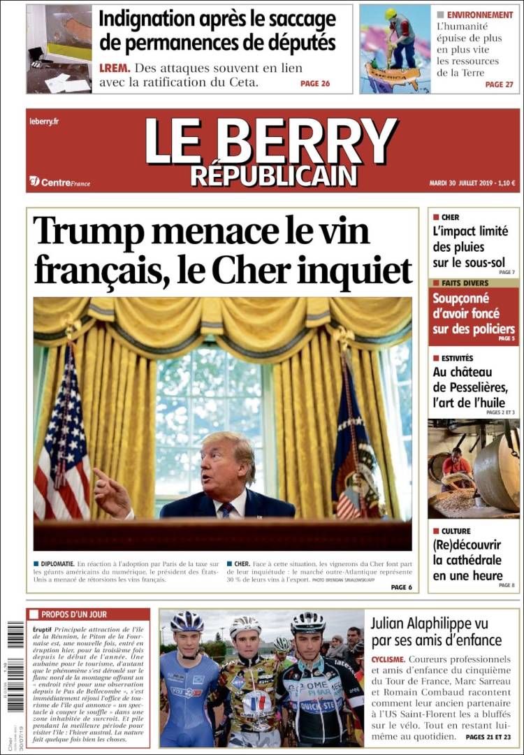 Portada de Berry Republicain (France)