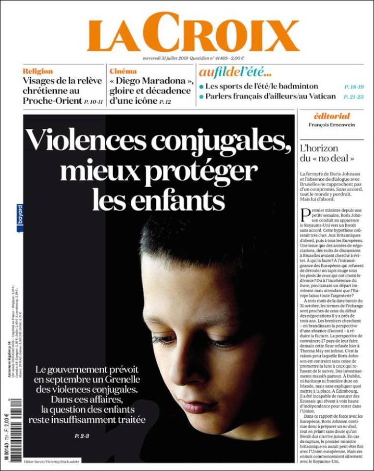 Portada de La Croix (France)