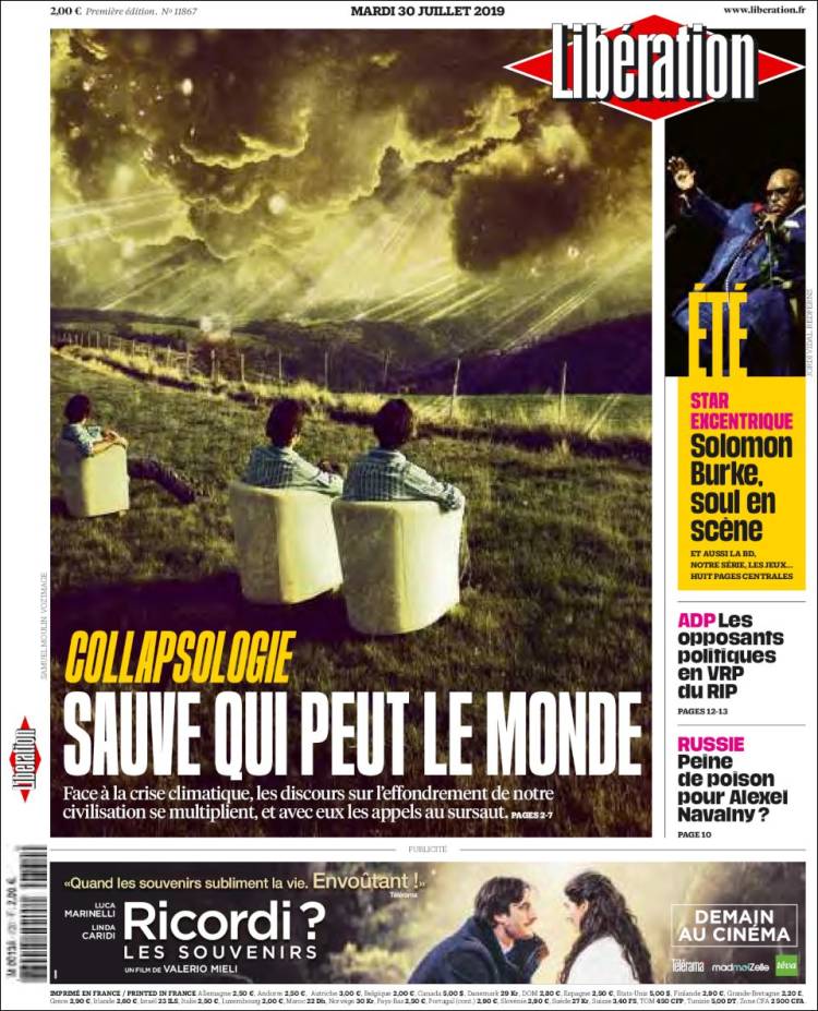 Portada de Libération (France)