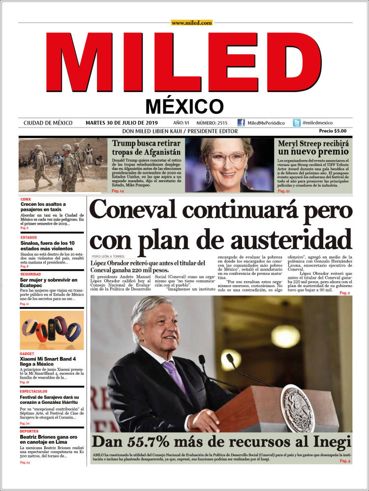 Portada de Miled (Mexico)