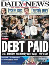 Portada de Daily News - New York (États-Unis)