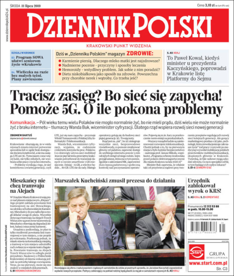 Portada de Dziennik (Pologne)