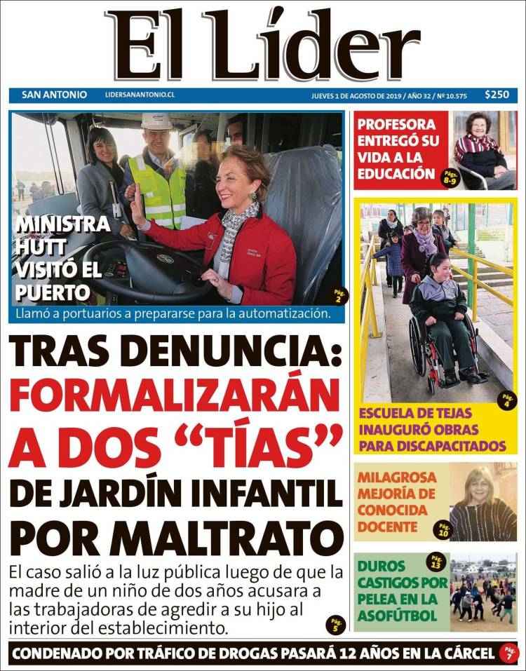 Portada de Lider de San Antonio (Chile)