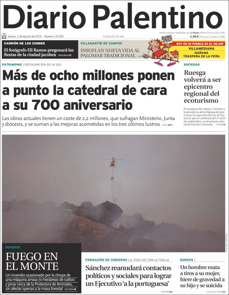 Portada de Diario Palentino (Espa&ntilde;a)