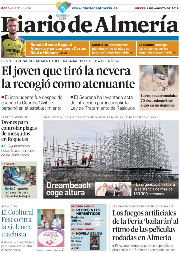 Portada de Diario de Almería (Espa&ntilde;a)