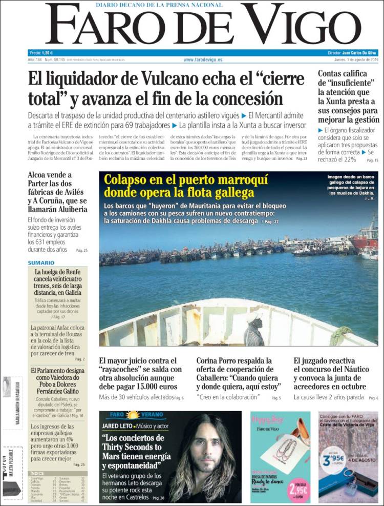 Portada de Faro de Vigo (Espa&ntilde;a)