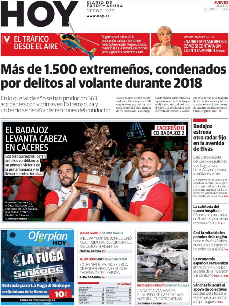 Portada de Hoy - Badajoz (Espa&ntilde;a)