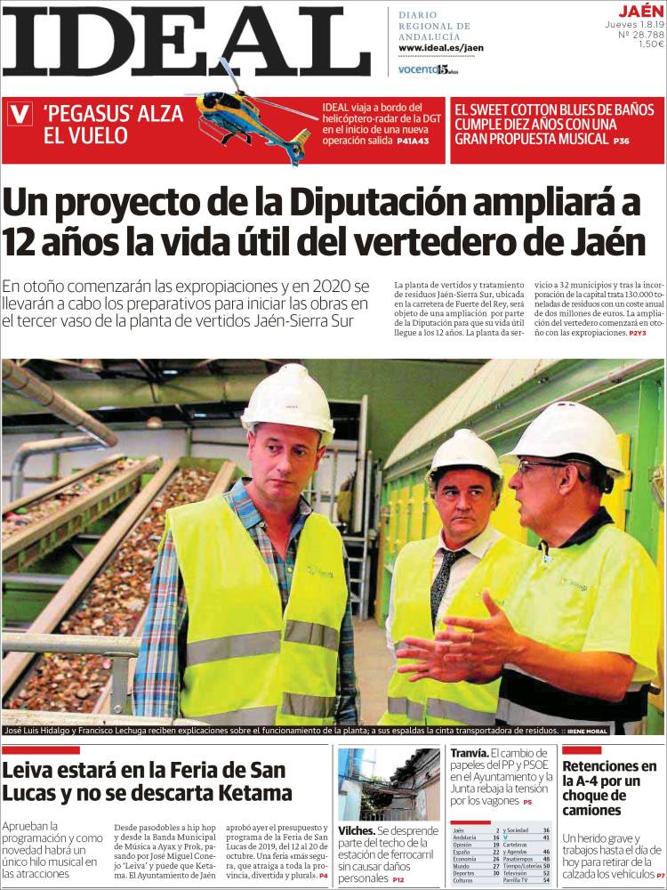 Portada de El Ideal de Jaén (Espa&ntilde;a)