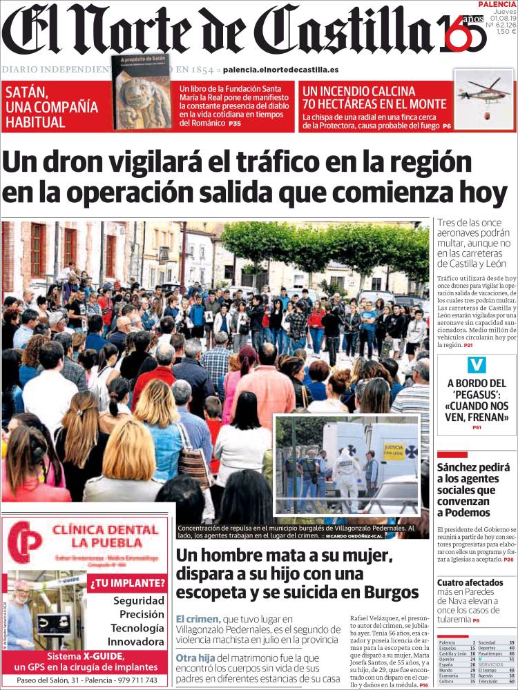 Portada de Norte de Castilla - Palencia (Espa&ntilde;a)