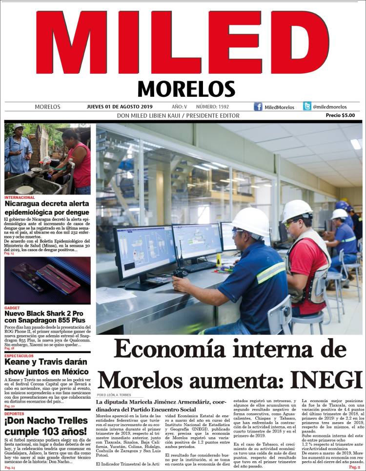 Portada de Miled - Morelos (México)