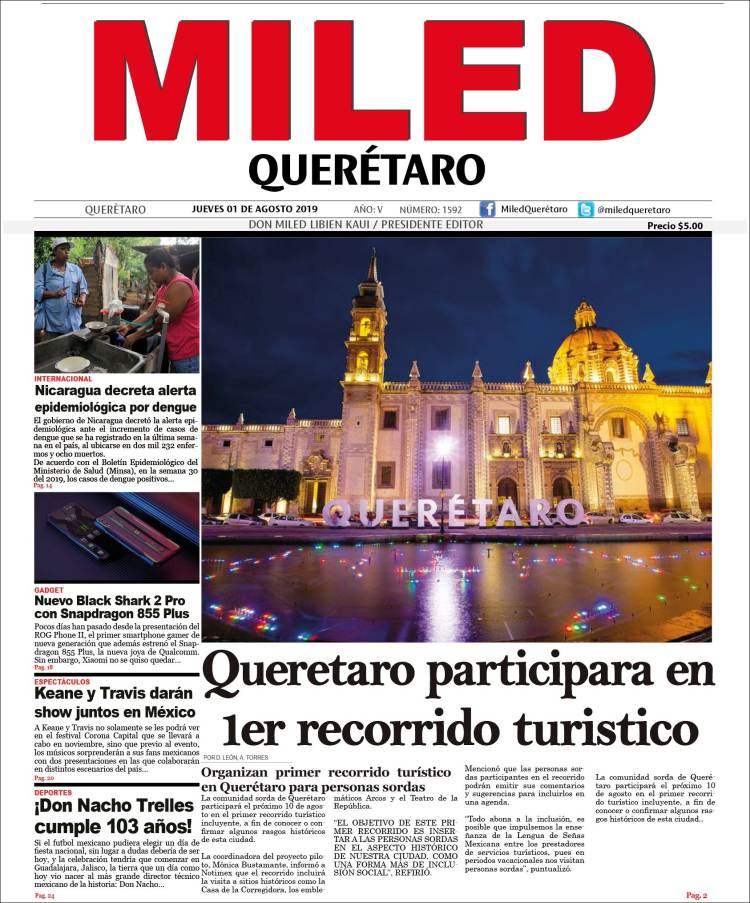 Portada de Miled - Querétaro (México)
