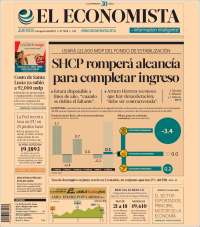 Portada de El Economista (Mexique)