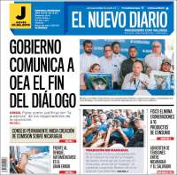 Portada de El Nuevo Diario (Nicaragua)