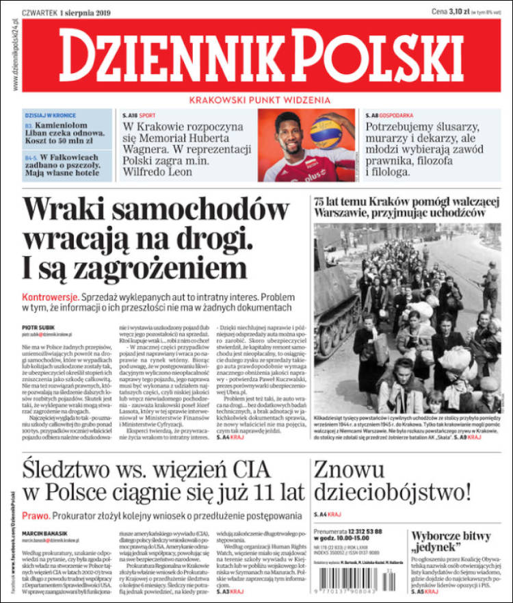Portada de Dziennik (Polonia)