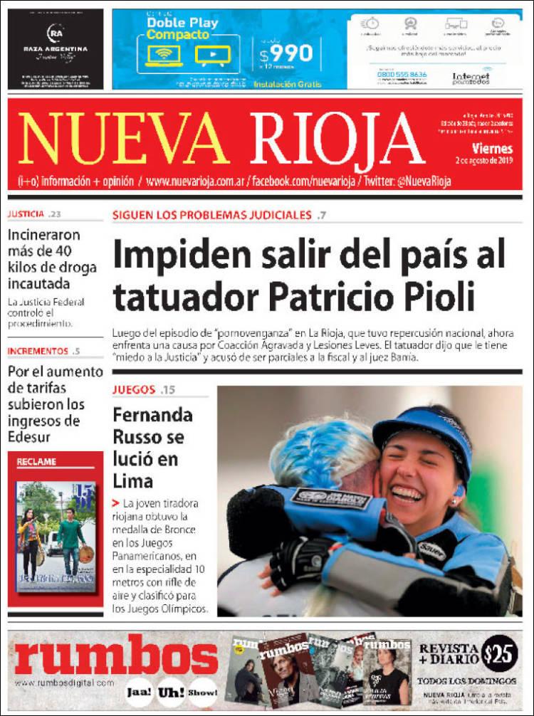 Portada de Nueva Rioja (Argentina)