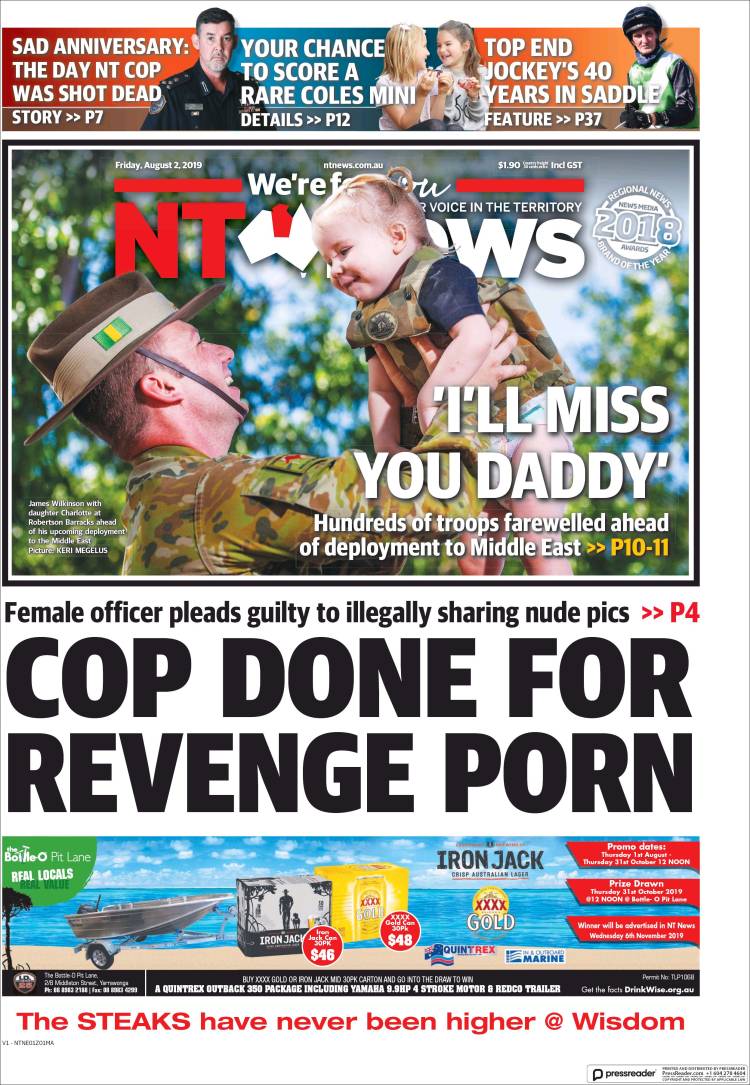 Portada de Northern Territory News (Australia)