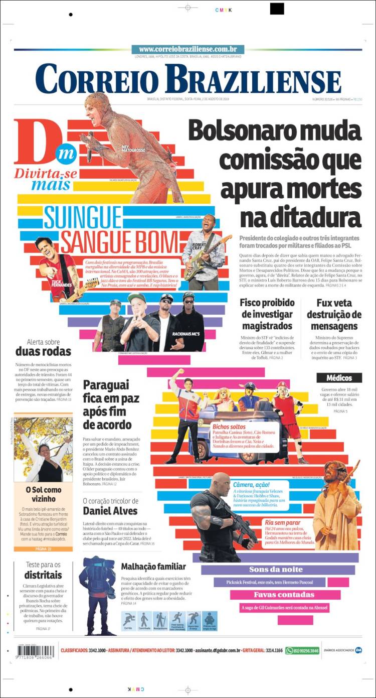 Portada de Correio Braziliense (Brasil)