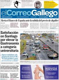 Portada de El Correo Gallego (España)