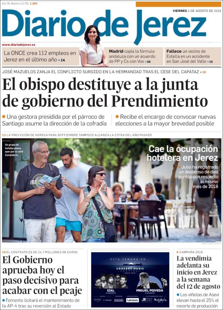 Portada de Diario de Jerez (España)