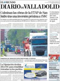 Portada de Diario de Valladolid (España)