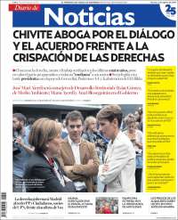 Portada de Noticias de Navarra (España)