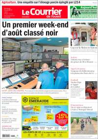 Portada de Le Courrier de l'Ouest (France)