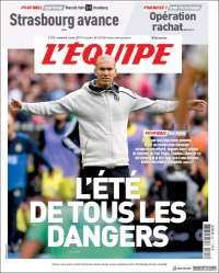 Portada de L'Equipe (Francia)