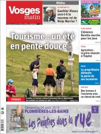 Portada de Vosges Matin (Francia)