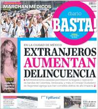 Portada de Diario Basta (México)