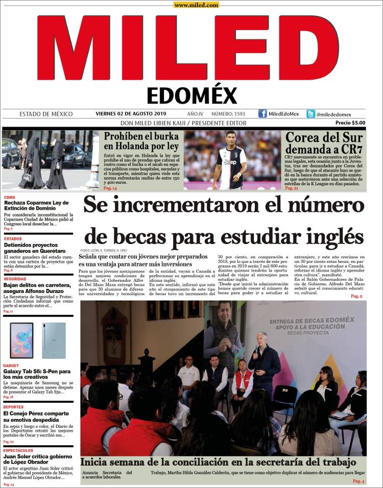 Portada de Miled - Estado de México (México)