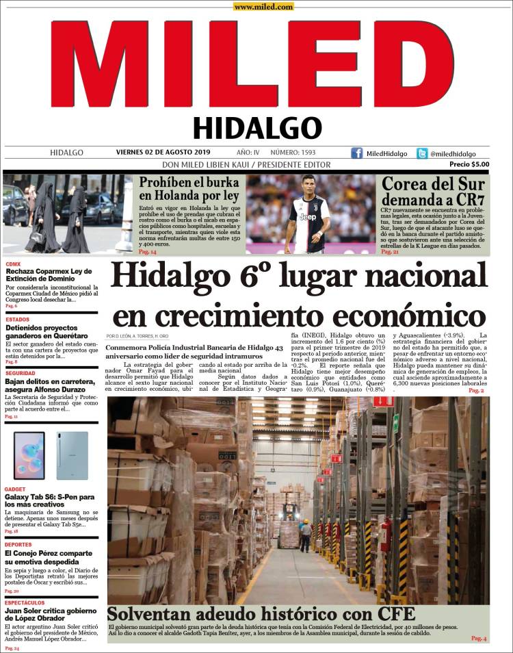 Portada de Miled - Hidalgo (México)