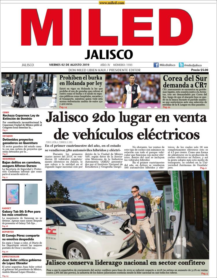 Portada de Miled - Jalisco (México)