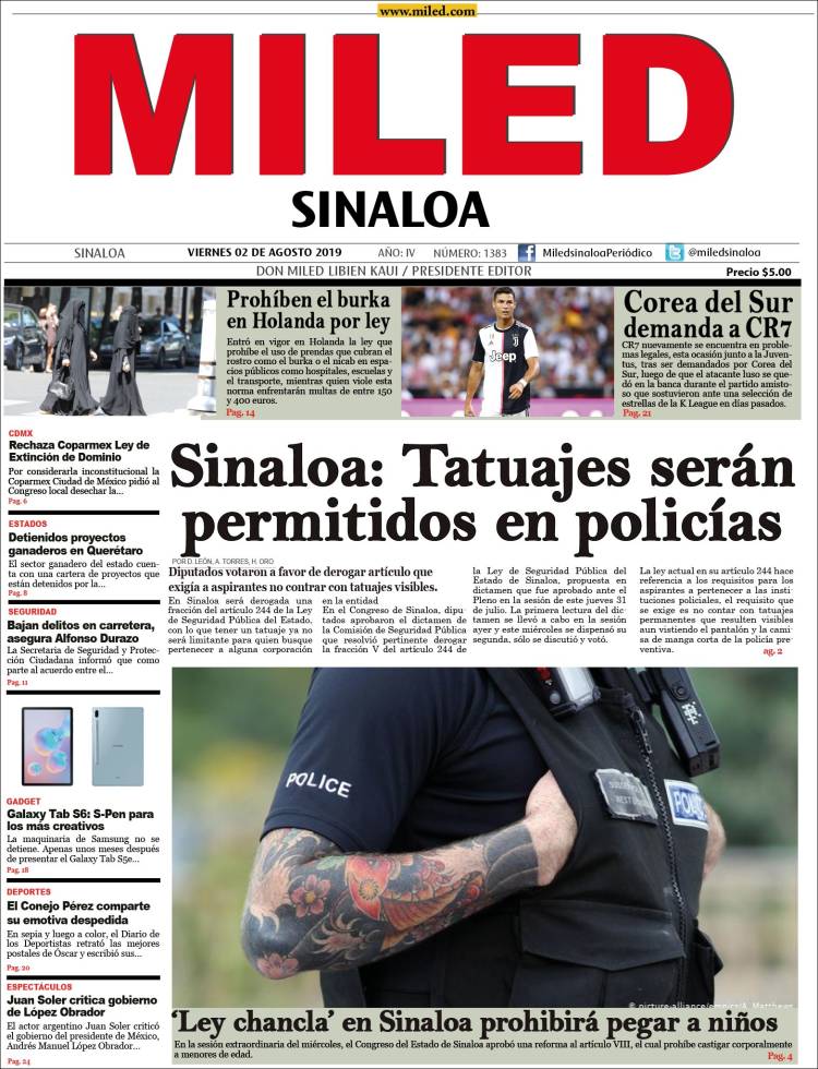 Portada de Miled - Sinaloa (México)