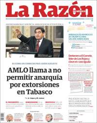 Portada de La Razón (México)