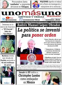 Portada de unomásuno (México)