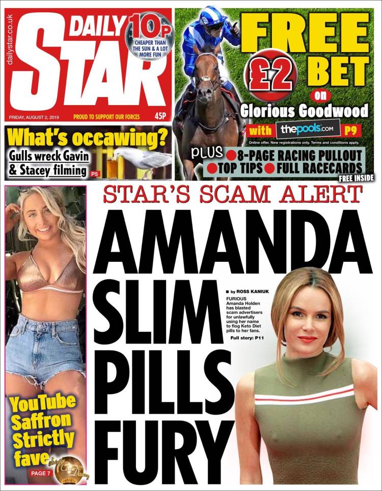 Portada de Daily Star (Reino Unido)