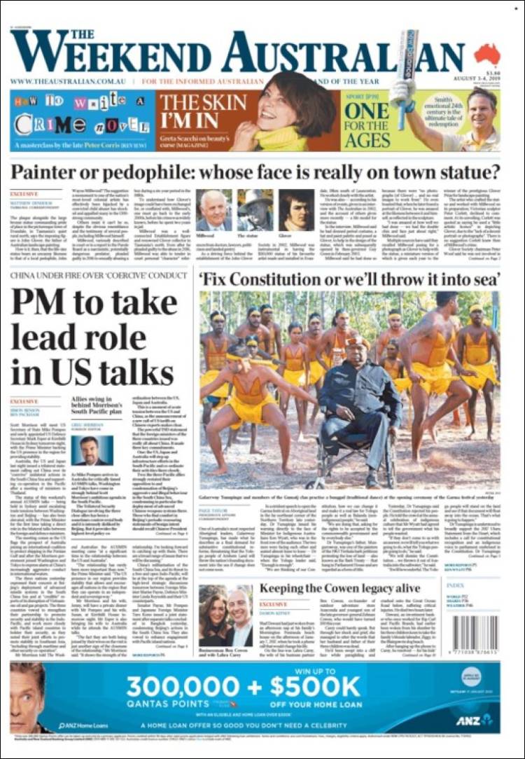 Portada de The Australian (Australia)
