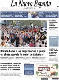 Portada de La Nueva España - Avilés (España)