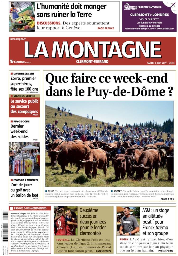 Portada de La Montagne (Francia)