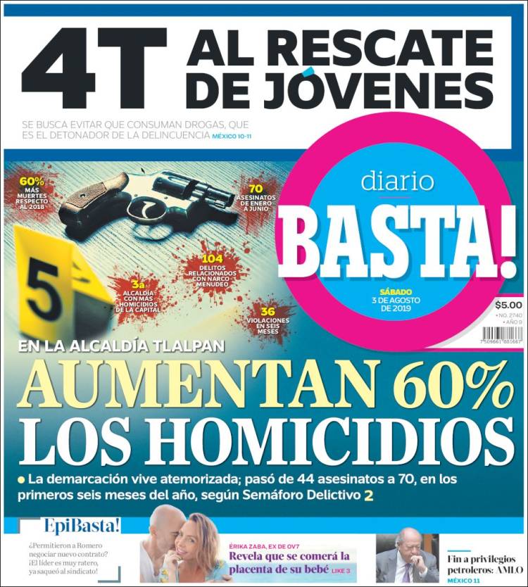 Portada de Diario Basta (M&eacute;xico)
