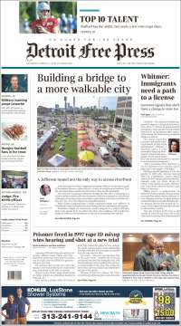 Portada de Detroit Free Press (USA)