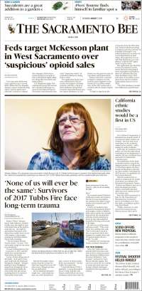 Portada de The Sacramento Bee (USA)