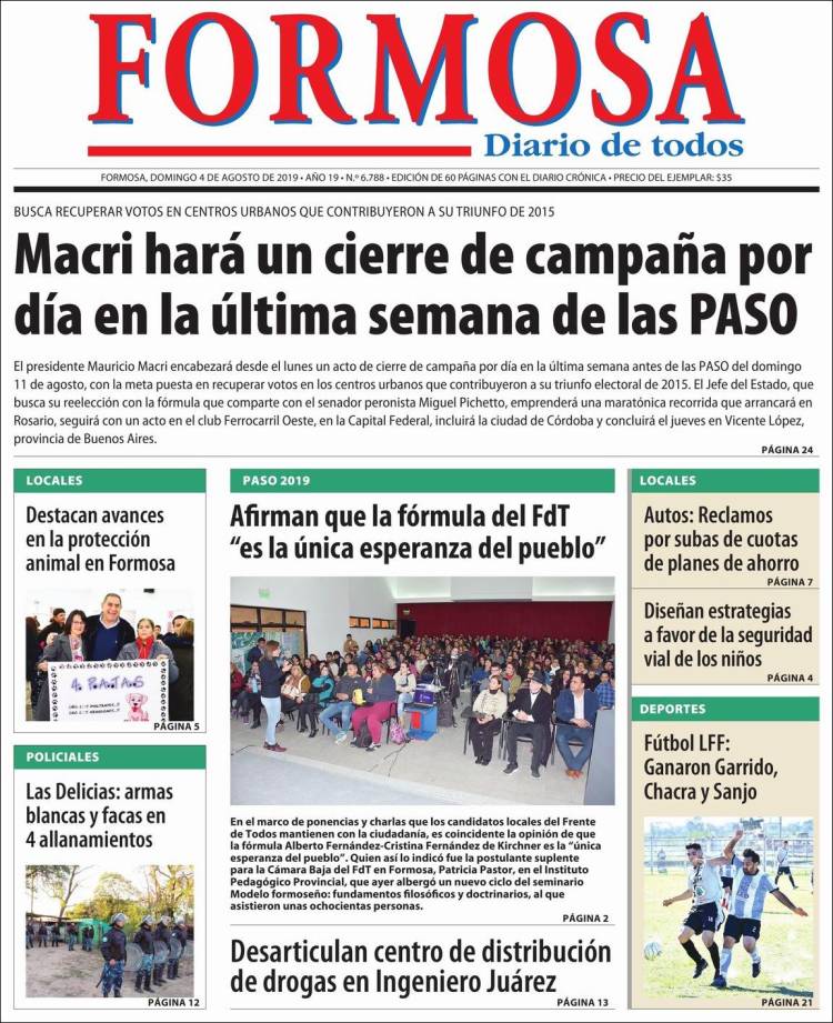 Portada de Formosa (Argentina)