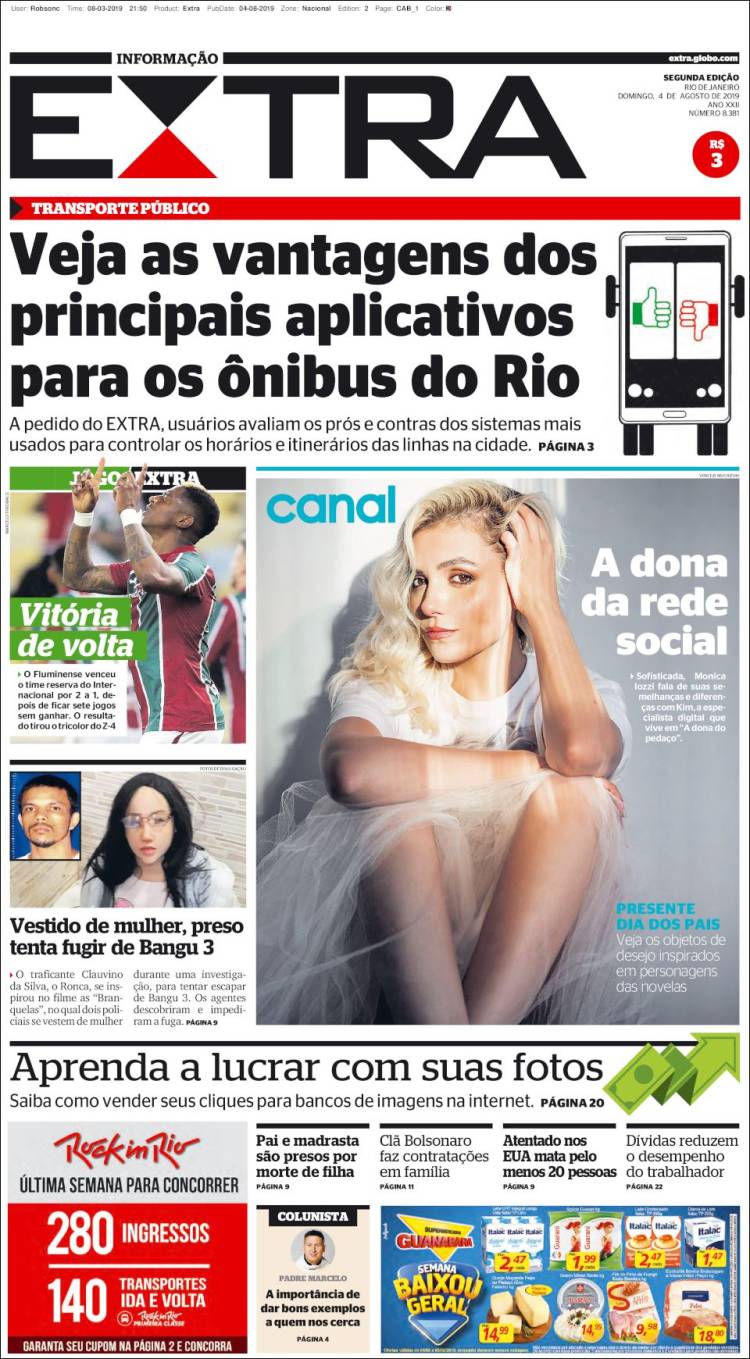 Portada de Extra (Brasil)
