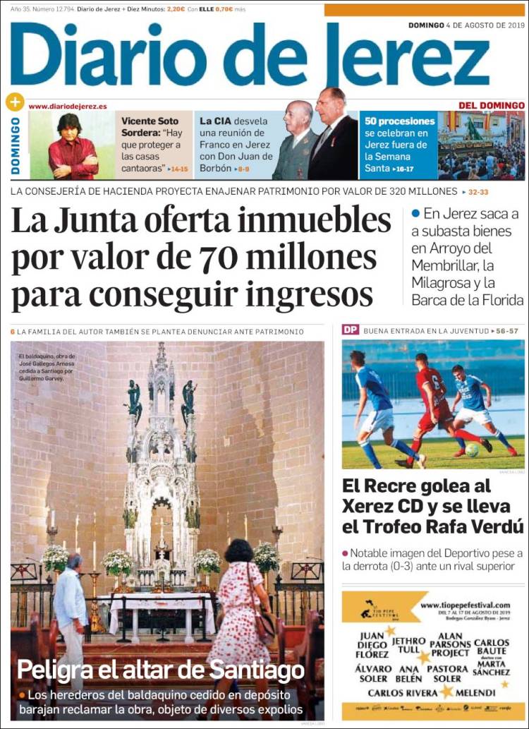 Portada de Diario de Jerez (Spain)