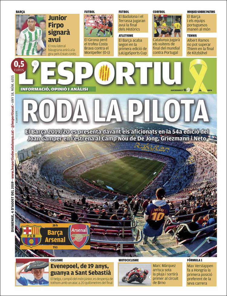 Portada de L'Esportiu (Spain)