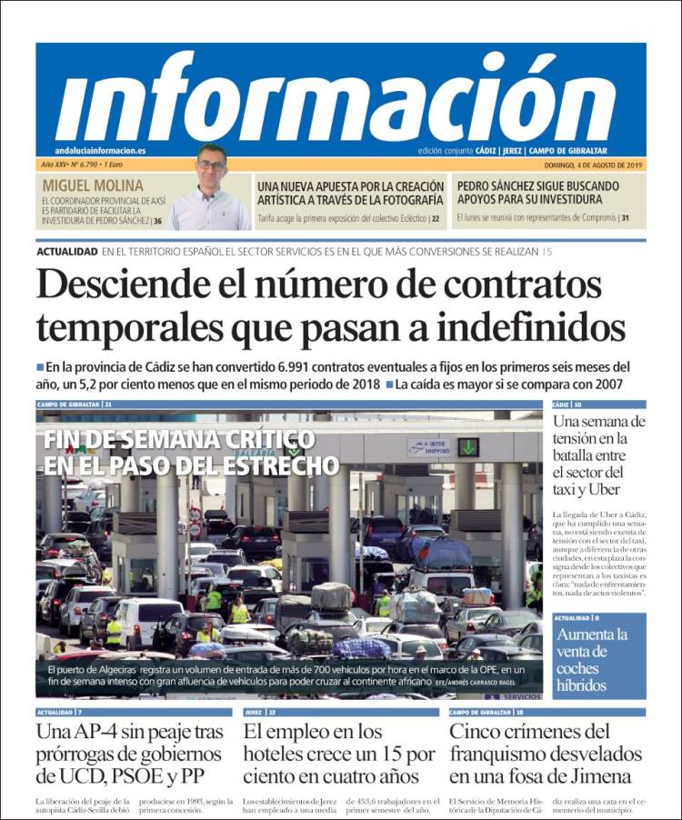 Portada de Información - Cadiz (Spain)