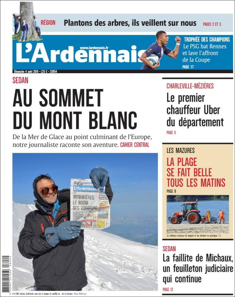 Portada de L'Ardenais (Francia)